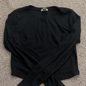 Bozzolo Classic Black Long Sleeve Top